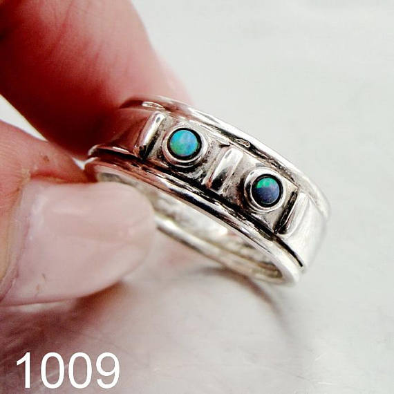 Fine opal Ring, 925 Sterling Silver , opal stone ring. blue opal ring , Free Shipping, Israeli Jewelry, Gift (1009