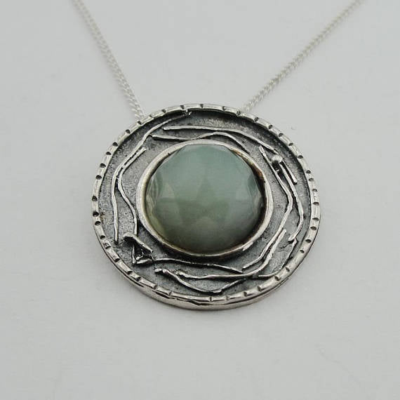 Round 925 Silver Pendant, ( y 403)