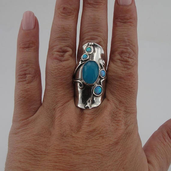 Native American Inspired Ring With Phoenix Design – Super Silver