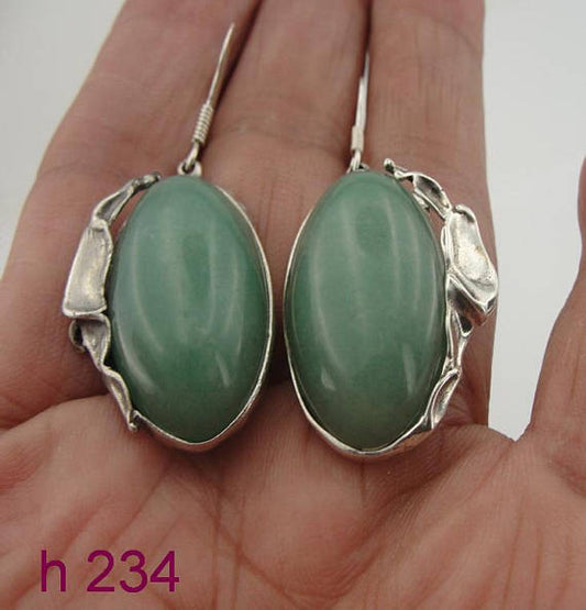 Jede errings New Israel Handmade Fabulous Sterling Silver 925 , jede stone , Earrings (H 234)