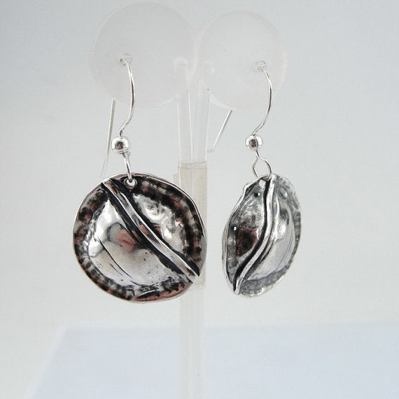 Hadar NEW Handmade round Art Silver 925 , Earrings (H)Y