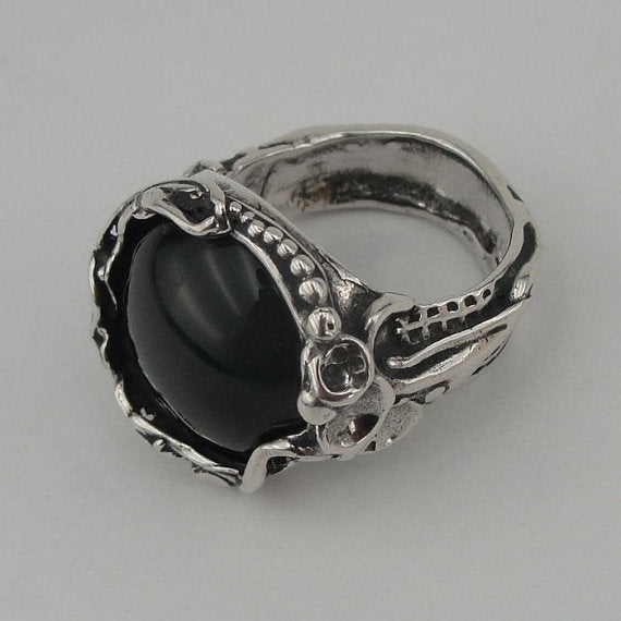 Sterling Silver Onyx Ring