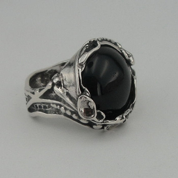 Sterling Silver Onyx Ring